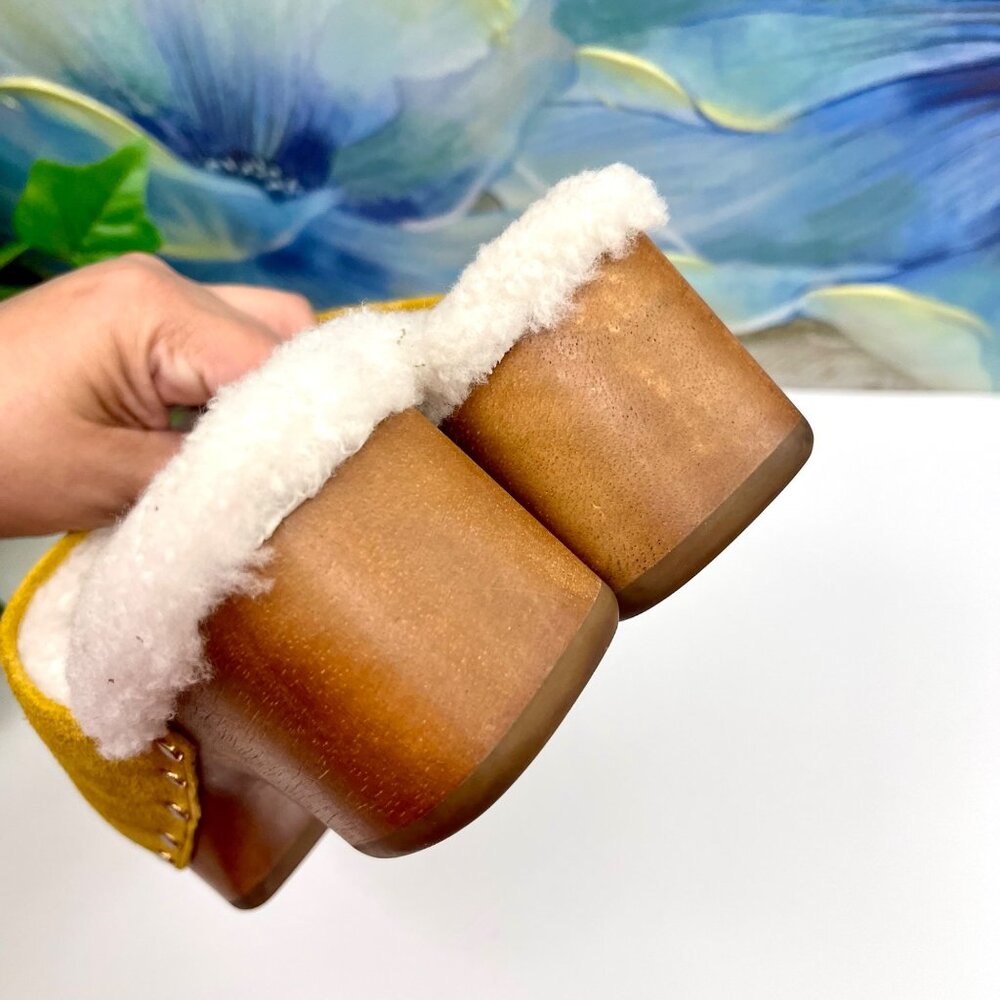 Rag & Bone Mara Clog - Shearling, Heeled Clog Size 35‎ / US 5.5 - Picture 11 of 13